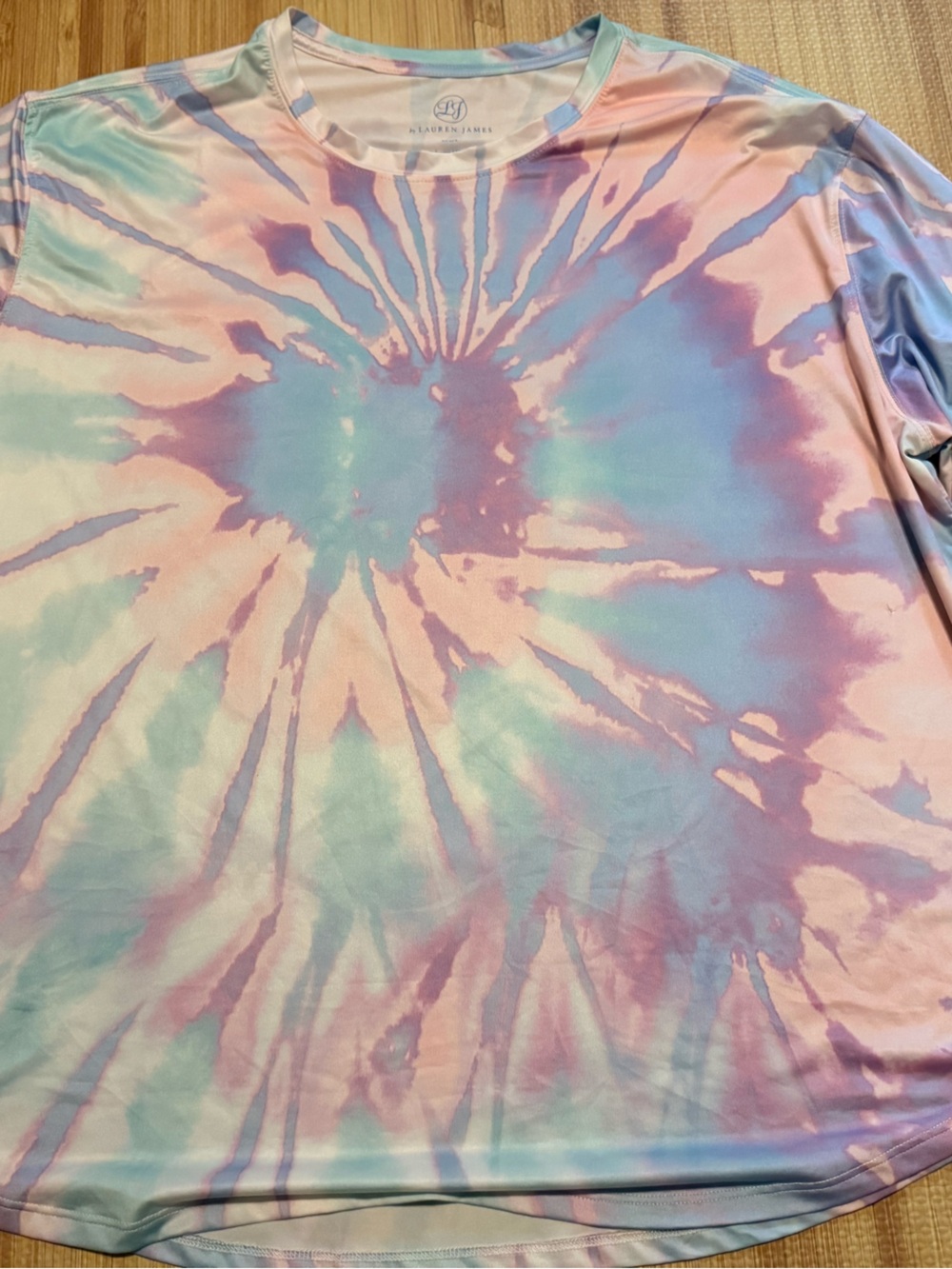 Lauren James Sun UV Block UPF 30+ Long Sleeve Wick Shirt Tie Dye Size 2XL